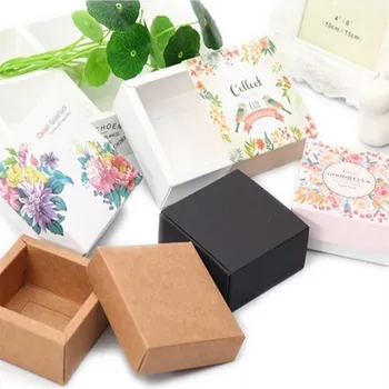 

Drawer box of joy candy air cushion BB cream cosmetic brown sugar Spot pattern gift box can be customized two size flower box