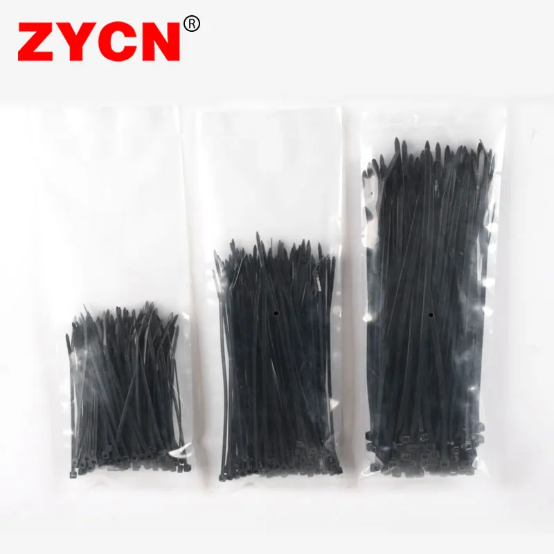 

300 Pcs Nylon Cable Self-locking Plastic Wire Zip Ties Set 3*100 3*200 4*300 MRO & Industrial Supply Fasteners & Hardware Cable