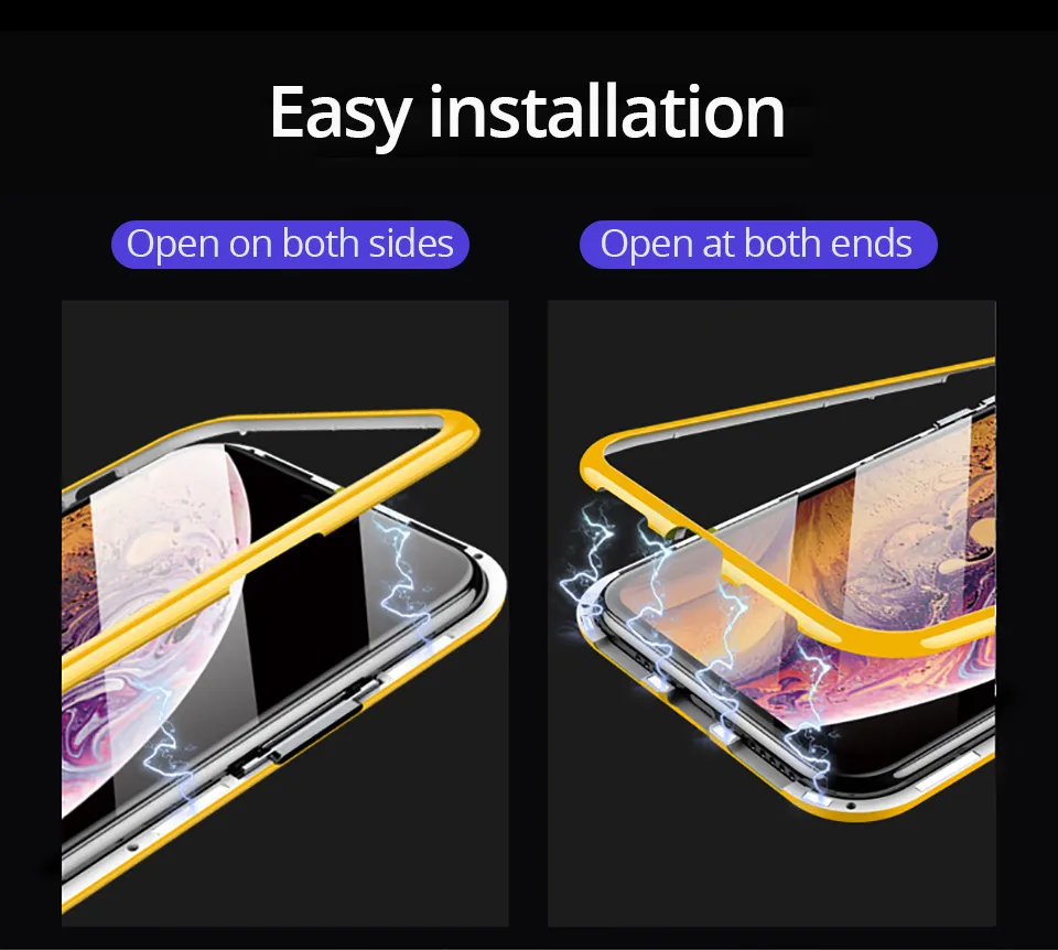 PZOZ металлический чехол с магнитной адсорбцией для iphone 11 pro max Все включено, чехол для телефона, чехол для iphone 11 противоударный чехол для мобильного телефона