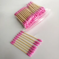 100Pcs/Pack Colors Double Head Cotton Swab Women Makeup Cotton Buds Tip for Wood Sticks Nose Ears Cleaning Health Care Tools 1