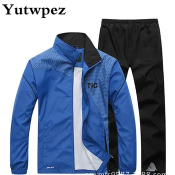 

Casual Tracksuits Men Sport Suit Men Quick Dry Sports Suits Loose Summer Autumn Fitness Running suits Set Warm Jogging Tracksuit