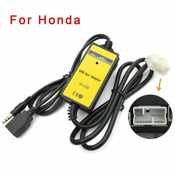 

USB AUX In Adapter Car Stereo Digital CD Changer 3.5mm Interface For Honda
