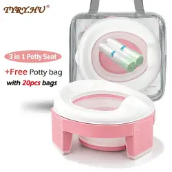 Tyry assento portátil para bebês, assento para praticar bebês, multifuncional, dobrável, para viagem, com 20 sacos