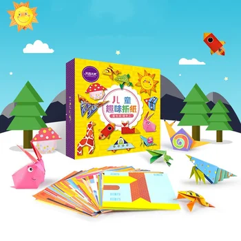 

Baby Toys 3D 54Pages Origami Cartoon Animal Book Toy Kids DIY Paper Art Baby Early Learning Education Toys Gifts