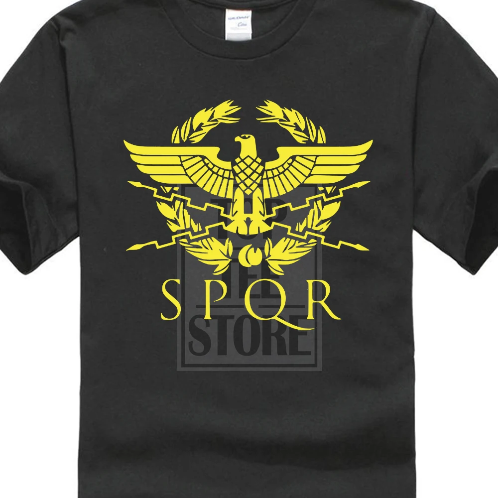 

New to Vintage Spqr Eagle Rome Latin Cool Retro Red 3D Print Men's Tee Shirt 100% Cotton Short Sleeve Tees
