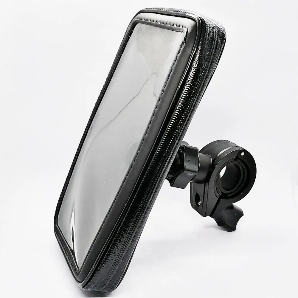 Motorcycle Motorbike Handlebar Mount Phone Holder with Water Resistance Case Mount Holder for