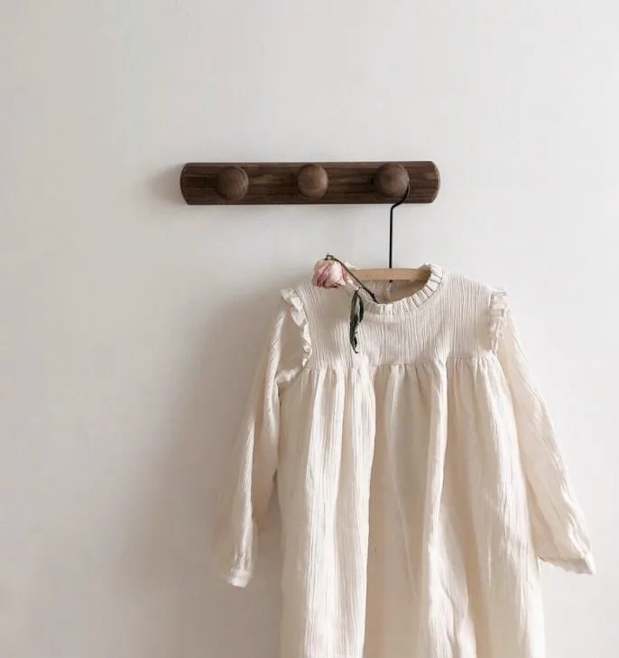 Платье для маленьких девочек в японском и корейском стиле льняное платье с оборками осенняя одежда принцессы