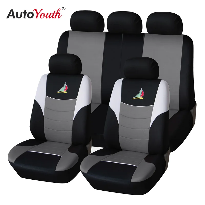 Чехлы на автомобильные сиденья AUTOYOUTH с вышивкой модный Стайлинг полный комплект