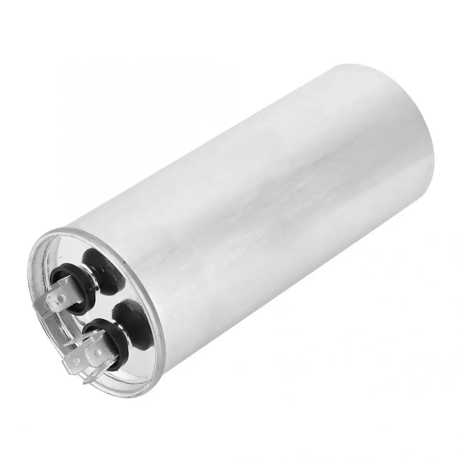 CBB65 70 мкФ 450V конденсатор с алюминиевой крышкой, Алюминий оболочки запуска кондиционирования воздуха компрессорный конденсатор 125x50 мм Алюминий Фольга круглый Форма