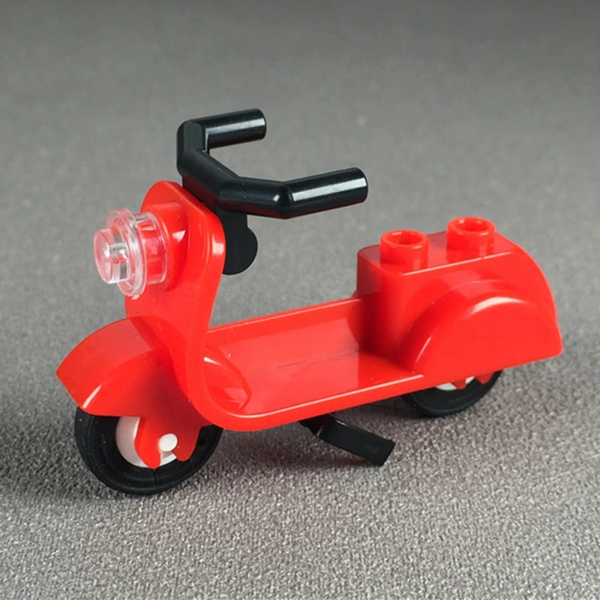Legoings City Street View Figure Accessories Building Block Motorcycle Lamb Safety Helmet MOC Kit Brick Children DIY Toys Gift (7)