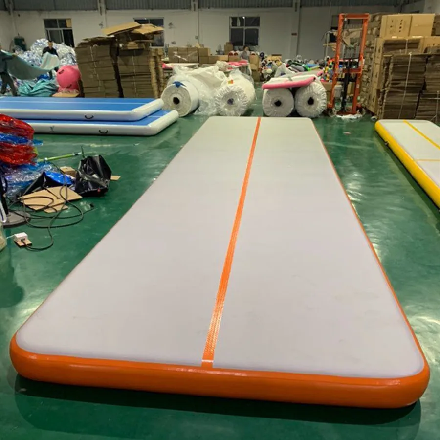 Free Shipping Inflatable Air Gymnastics Mat Training Mats 9x2x0.2m Gymnastics Tracks For Cheerleading/Yoga/Water with Pump