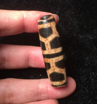

Power Magic Tibetan old Agate Turtle Shell Longevity totem dZi Bead Pendant 54MM