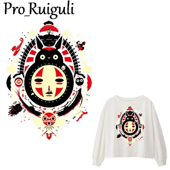 

10pcs Princess Mononoke Iron on Patches for Clothing Stickers on Clothes DIY Badges Heat Transfer Girl Patches T-shirts Applique