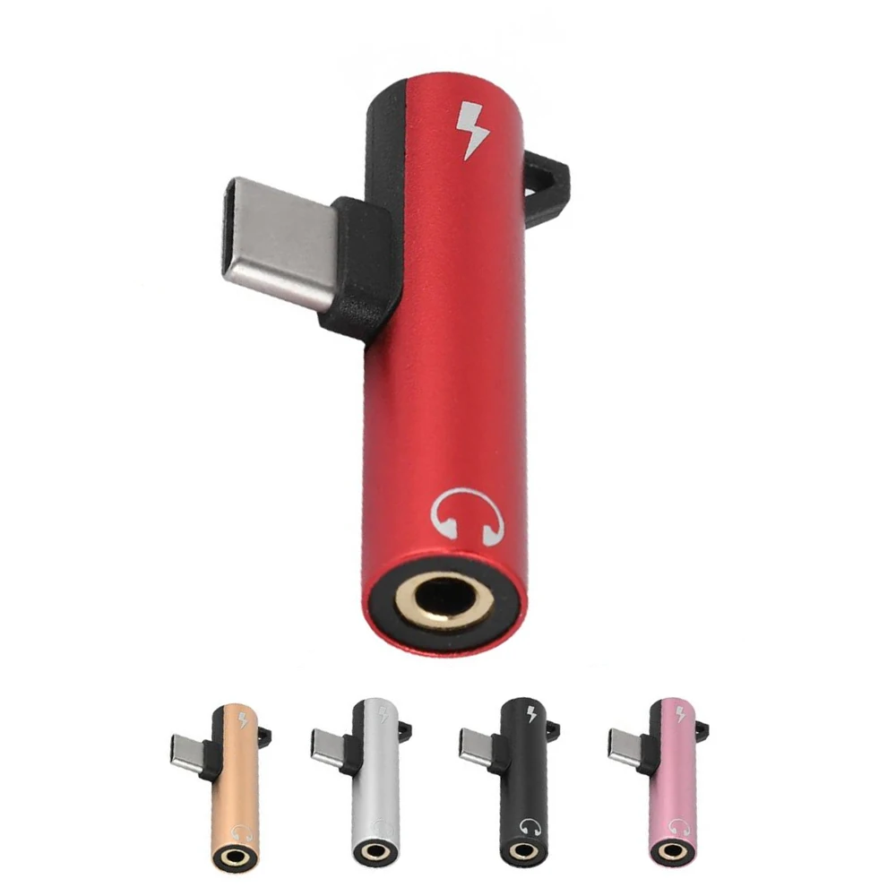 

2 in 1 TYPE-C to 3.5mm Jack Headphone Adapter Audio Charging Port Music Cable For Xiaomi mi 9 Samsung S10 Huawei AUX Adapter