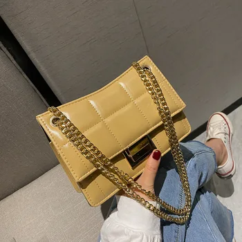 

Small bag 2020 summer new fashion net red chain bag Korean version of the lattice ladies all-match messenger bag