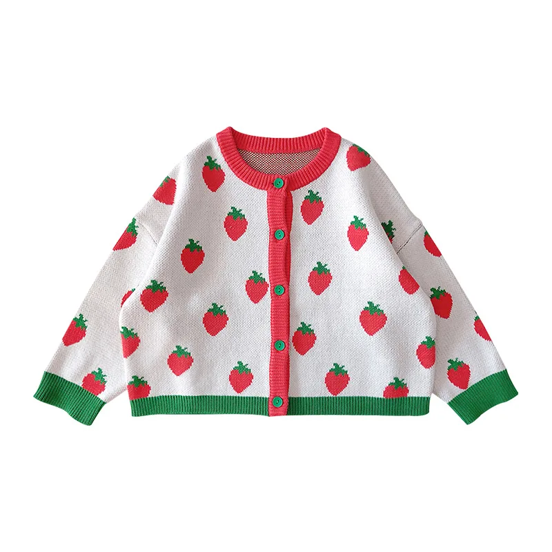 baby pajamas for a girl Kids Clothes Sets RJ Brand Toddler Boys Coat New Spring Infant Casual Clothing Set Baby Girls Outfit Strawberry Sweatshirt Pants children's clothing sets cheap Clothing Sets