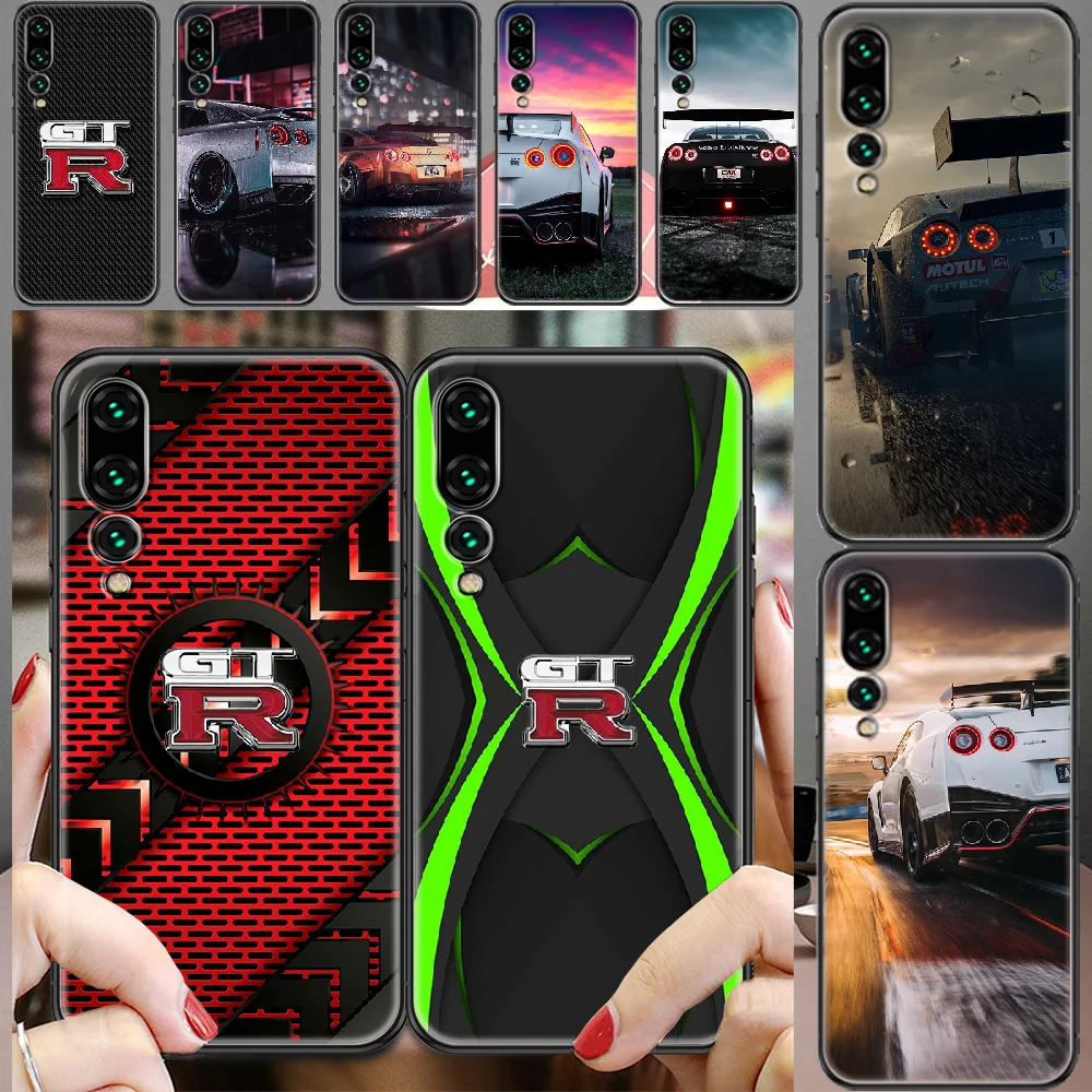 Спортивный GTR чехол для телефона с логотипом автомобиля Huawei P Mate P10 P20 P30 P40 10 20 Smart Z