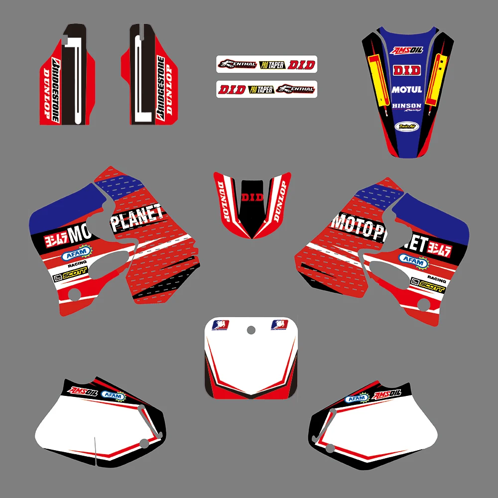 

Decal for Honda CR250 1992 - 1994 CR125 1993 1994 CR 250 125 Team Background Motorcycle Fairing Graphic