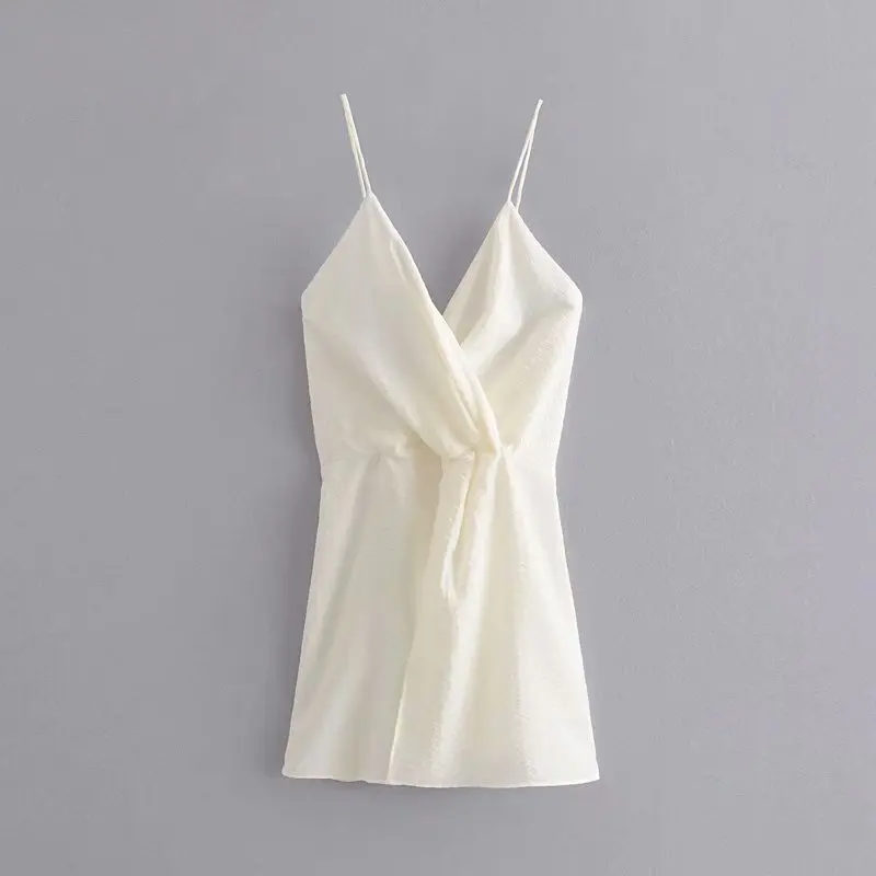 

Cross Border Western Style 2019 Summer New Style Wind Women's Elegant Sleeveless Slim Fit Slimming V-neck Button Strapped Dress