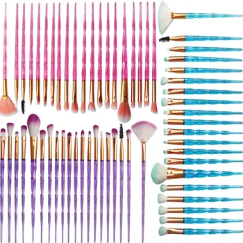 

20 PCS Wooden Handle High End Beauty Make Up Foundation Eyebrow Eyeliner Blush Cosmetic Concealer Brushes