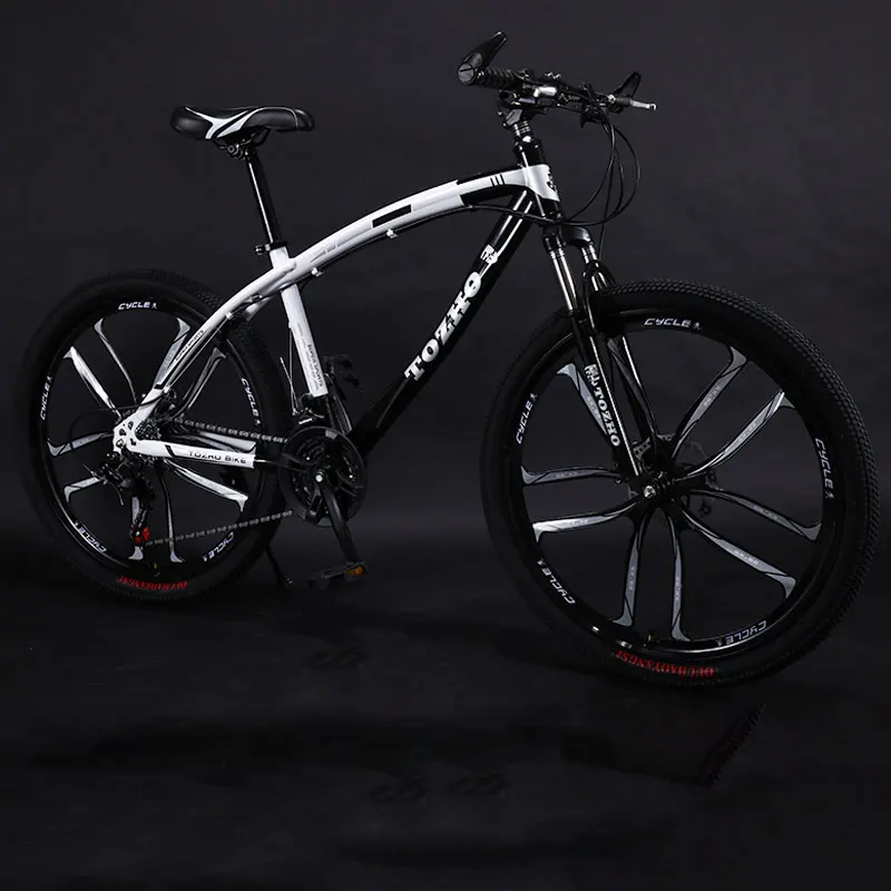 Велосипед горный велосипед 26 дюймов с переменной скоростью 10 нож колеса двойные дисковые тормоза шок дорожный для мужчин и женщин Прохладный