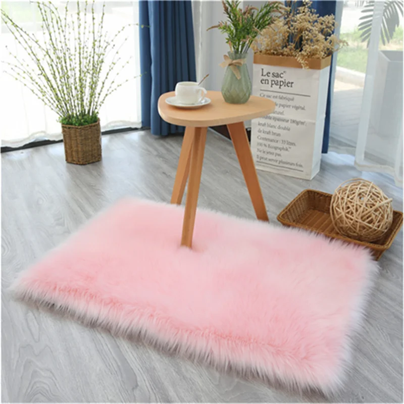 小さなカーペットリビングルームのフロアマットふわふわソフトベッド 