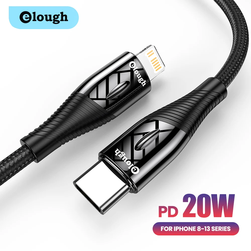USB-кабель Elough PD для iPhone 12 11 Pro Max 20 Вт | Мобильные телефоны и аксессуары