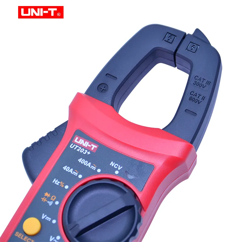 UNI-T True RMS Digital Clamp meter UT201+/UT202+/UT203+/UT204+ 400-600A Auto range multimeter NCV false detection protection