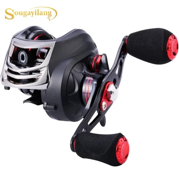 

Sougayilang 6.3:1 High Speed Baitcasting Fishing Reel 11+1 Ball Bearings EVA Handle with Spool Tension Knob Fishing Wheel