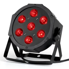 CREE RGBW 4в1 7x12 Вт led par DMX сценический светильник s бизнес Led плоский Par высокомощный светильник с профессиональными для вечерние KTV Disco DJ