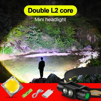

HEDELI MINI HIGH POWER LED HEADLAMP 18650 36W RECHARGEABLE HEADLIGHT USB HEAD TORCH LED HUNTING FISHING LAMP POWERFUL FRONT LAMP