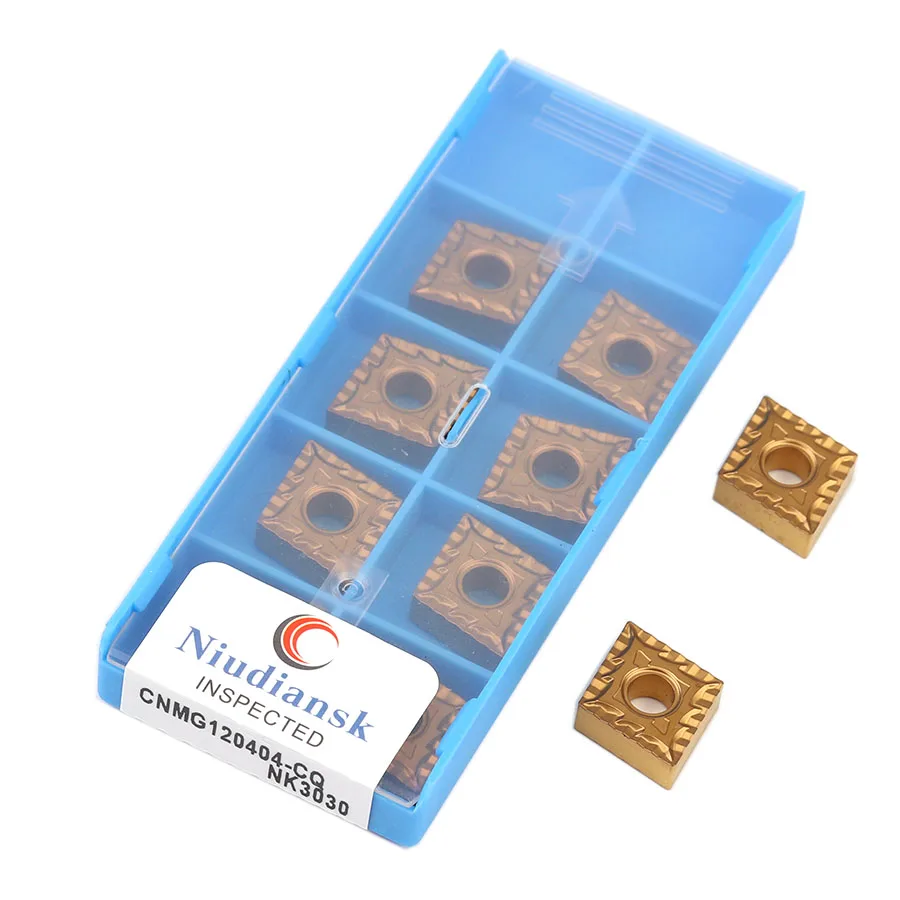 

CNMG120404-CQ NK3030 Carbide Insert CNMG120408-CQ NK3030 Wear-Resistant Cutting Blade CNC Lathe Tool CNMG1204 Steel Turning Tool