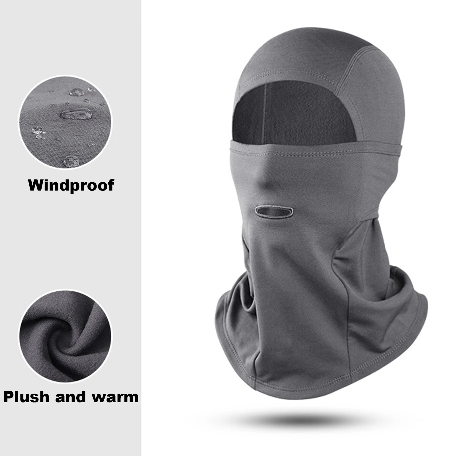 

Full Face Cover Ski Mask Winter Face Protection Headcover with Earphone hole for Running Skiing Snowboarding Motorcycle Riding