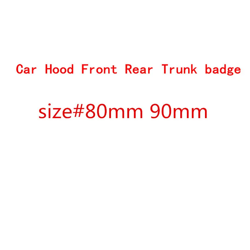 

3D ABS 80mm 90mm Car Front Hood Emblem Bonnet Trunk Boot Badge for Skoda Octavia Superb Fabia Rapid Kodiaq