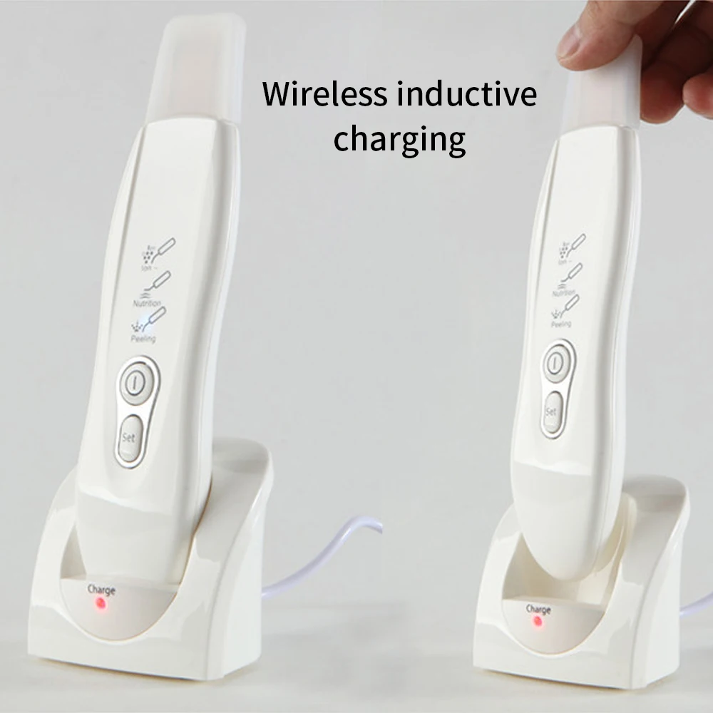 Ultrasonic Skin Scrubber Facial Deep Cleansing Pore Peeling Blackhead Removal Dead Skin Peeling Extractor Face Scrubber Cleanser