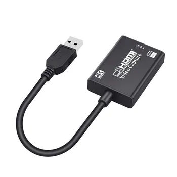 

4K 1080P Computer Online Teaching Conference Video Card Game Broadcast Live Streaming HDMI To USB 2.0 Device Grabber