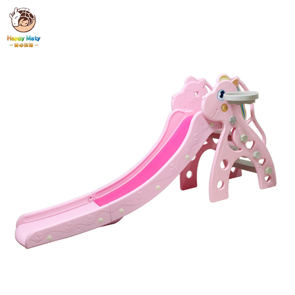 Детская горка с баскетбольной коробкой комбинированная домашняя игровая