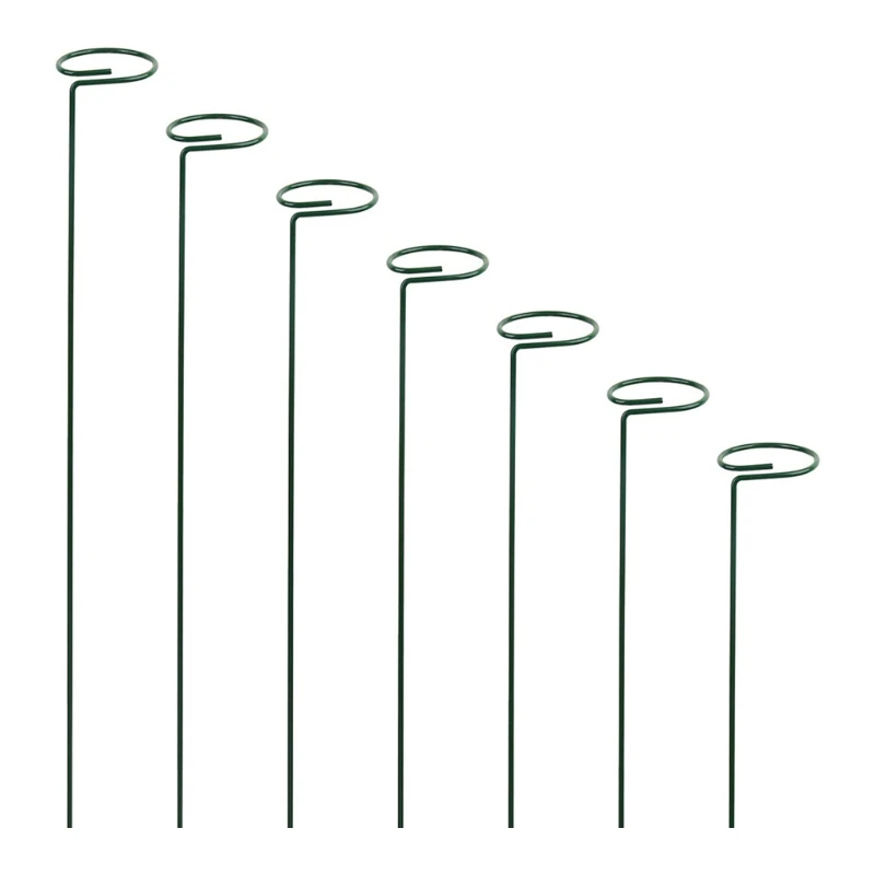 Garden Support Stake Ring Metal Garden Plant Supports Single Stem Shrub Holder for Plants Rose Flowers Vegetables Vine