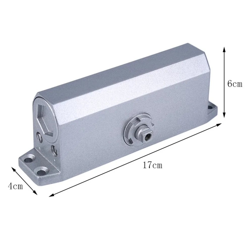 068 Home Office Adjustable Overhead Left Or Right Hand Cast Aluminium Square Door Closer For Residential Commercial Use