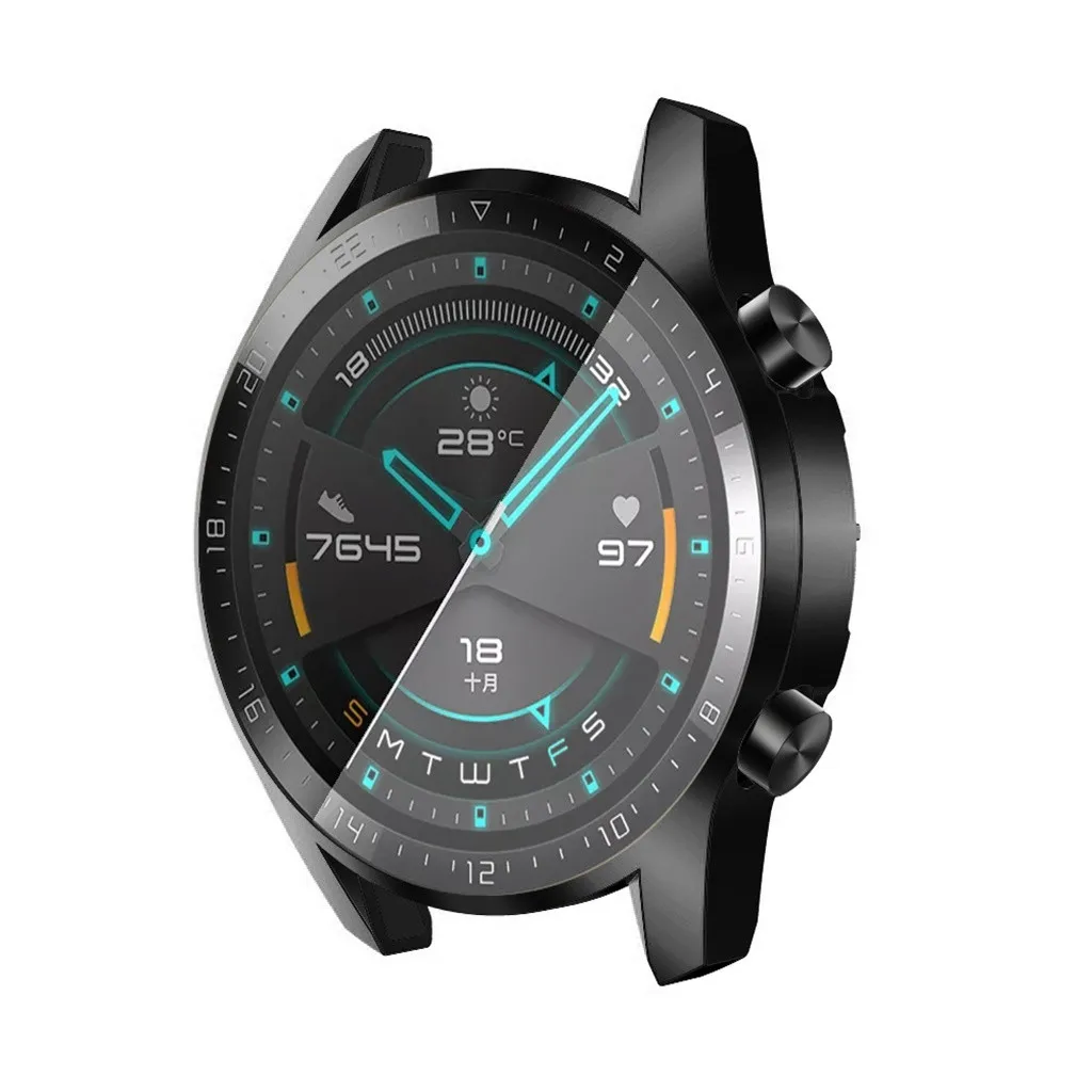 H40 ультра тонкий мягкий защитный чехол для huawei Watch GT2 46 мм чехол TPU бампер для часов GT 2 46 мм Рамка Smartwatch аксессуары