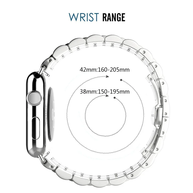 Для Apple watch металлический ремешок для часов iWatch серии 4 44 мм 42 мм 40 мм 38 мм браслет из нержавеющей стали ссылка отправить бесплатный инструмент