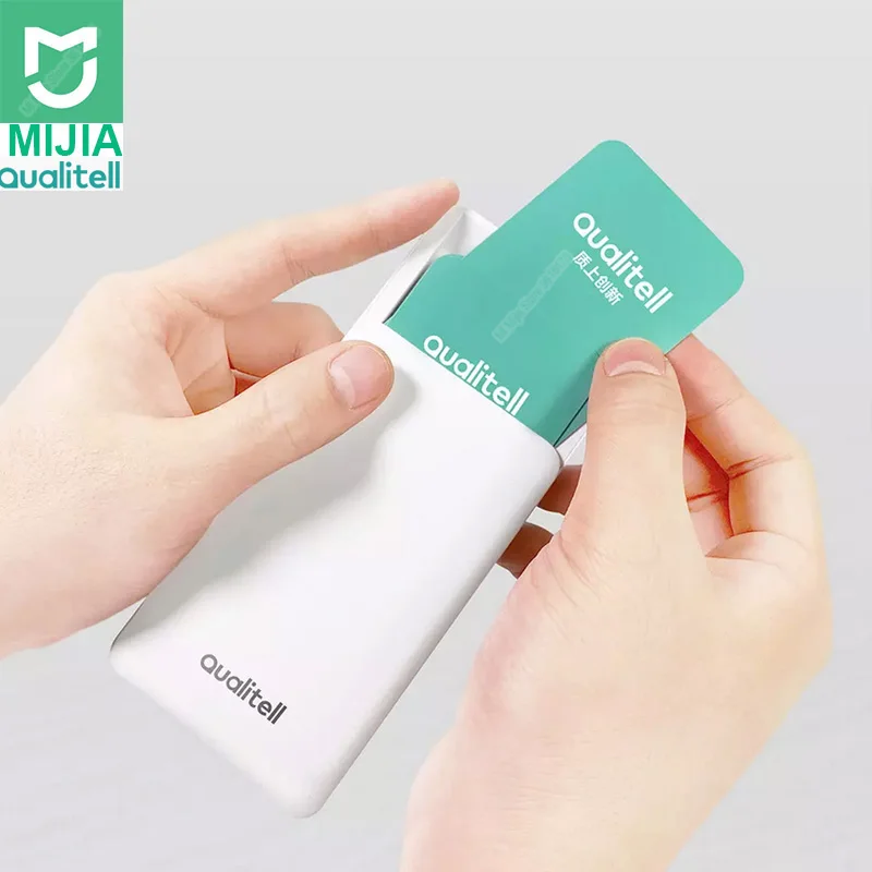 Xiaomi Mijia Qualitell держатель для карт, визитная карточка, раздвижная крышка, Электронная визитная карточка, легкомысленный, простой, банковский держатель для карт