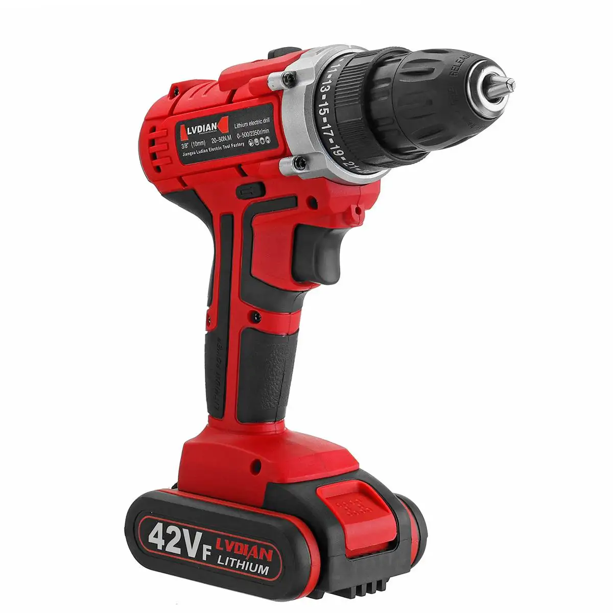 20V Электрическая Дрель аккумуляторная отвертка 25+ 1 крутящего момента светодиодный рабочий светильник 110-240V Беспроводной дрель 2-Скорость Водонепроницаемый DIY Мощность инструменты