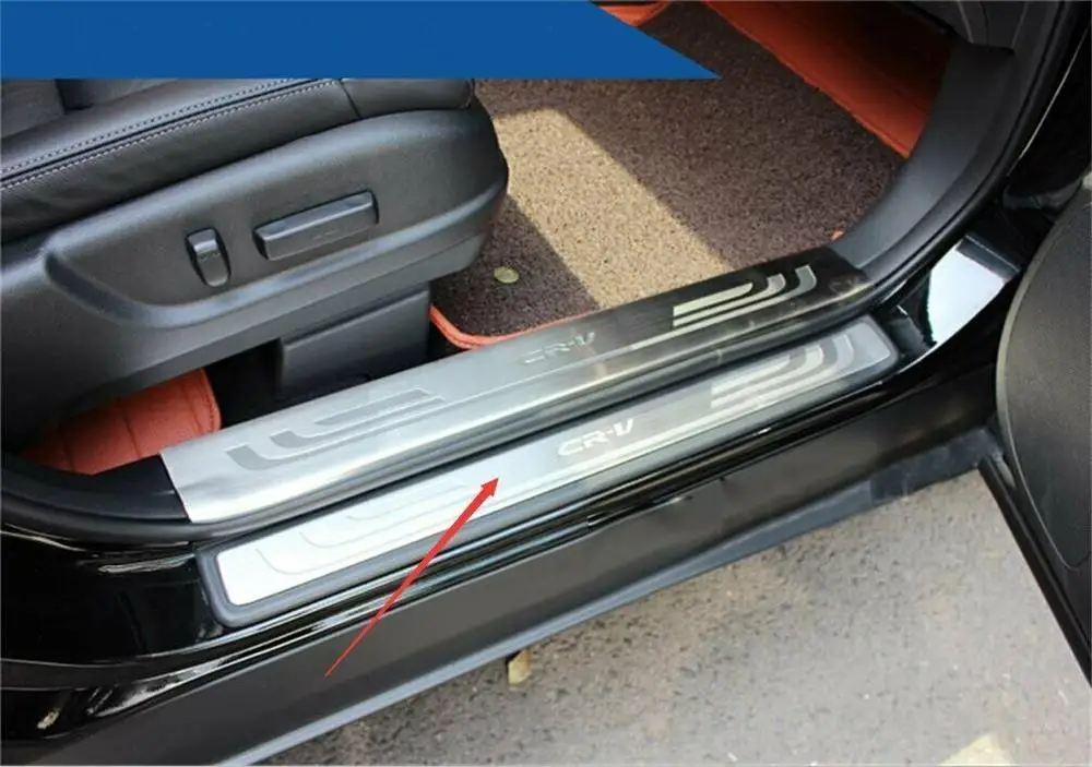 Подходит для Honda CR-V CRV 2012- 4 шт. дверной порог Накладка дверной предохранитель