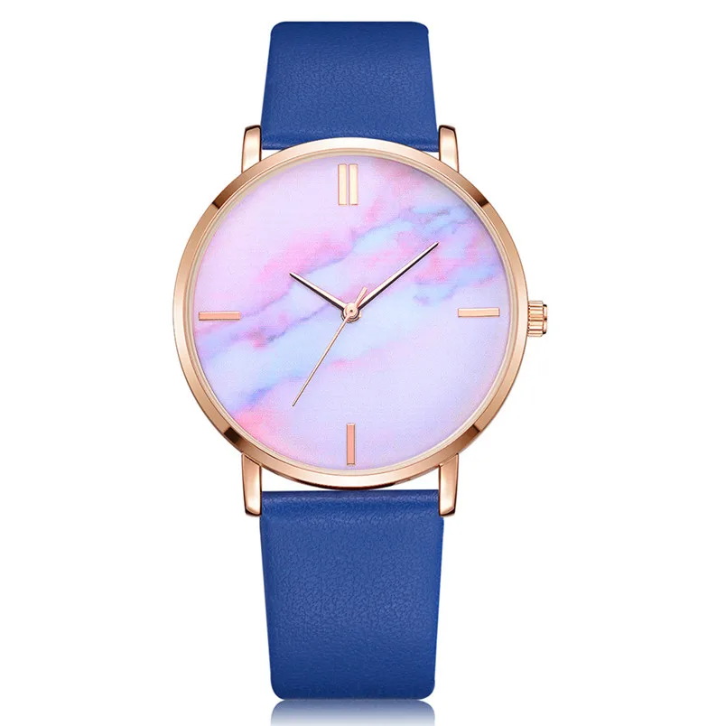 

Retro Colored Marble Style Women Quartz Wristwatches Quartz Analog Women Watch Casual Ladies Watches Sale 5FN