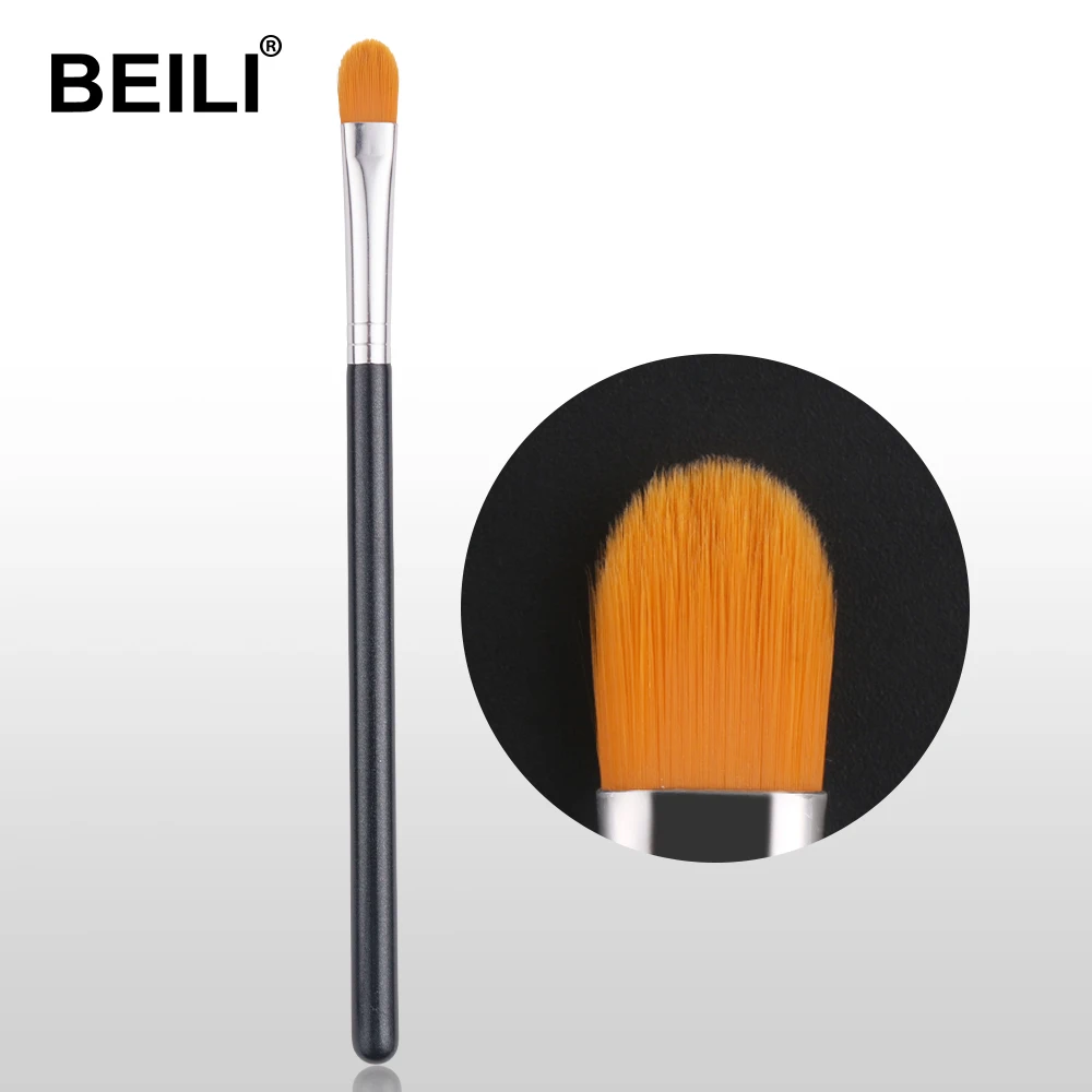Makeup-Brushes Concealer Eyeliner Eye-Shadow Goat-Hair BEILI Black Brow Golden Pink Natural