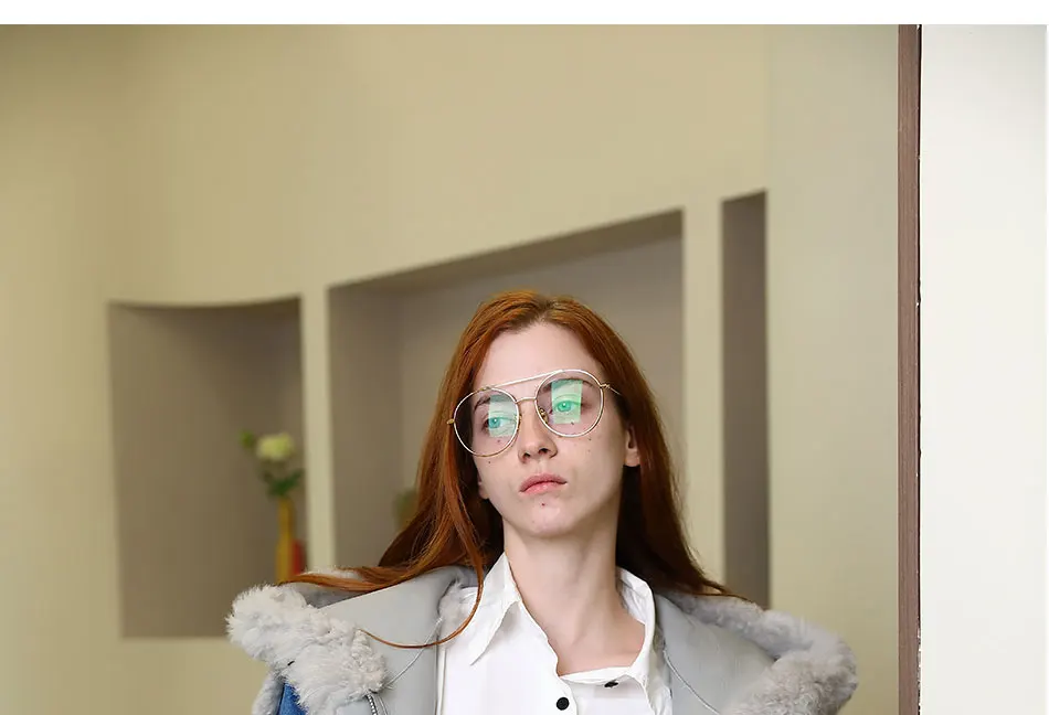 womens parka Woman Real Wool Luxury Long Hood Thick Coat Lady Double Faced Fur Draw Cord Jacket Fashion Plus Size Shearling Warm Coat Down Coats