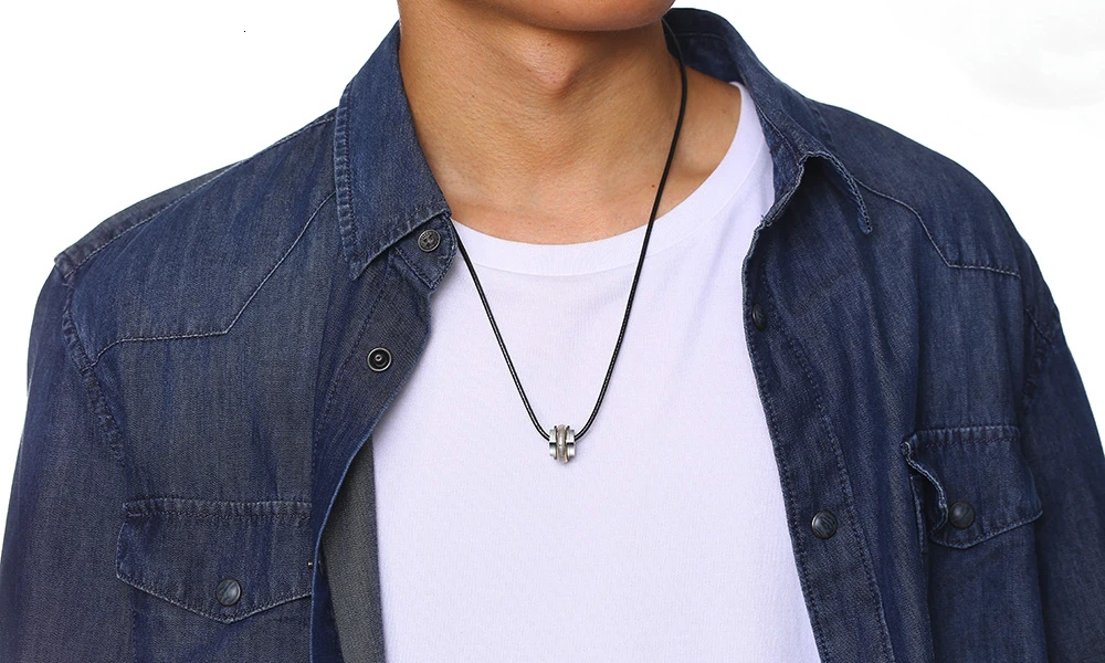 MANTRA LUCKY BEADS ожерелье из нержавеющей стали для мужчин ювелирные изделия