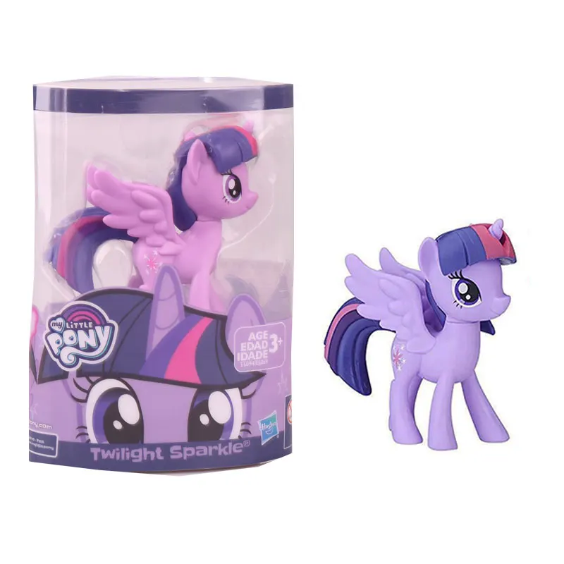 Модель игрушки фигурка My Little Pony Twilight Sparkle Rainbow Dash Flutter застенчивый Пинки Пай модель куклы украшения подарки игрушка для детей