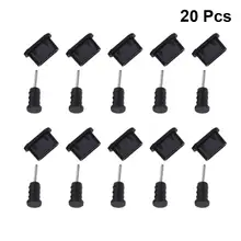 10 paires/20 pièces USB Port de charge Type C prise de poussière port de charge couverture en Silicone pour Samsung Huawei xiaomi accessoires de téléphone intelligent
